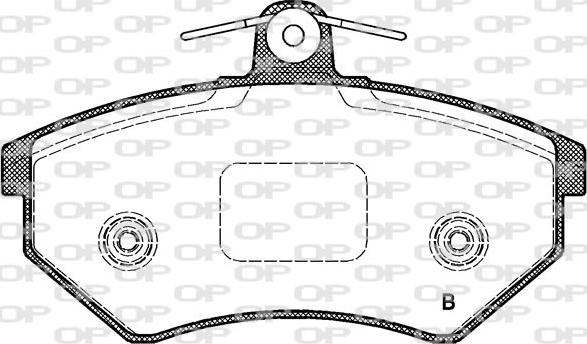 Open Parts BPA0134.62 - Bremžu uzliku kompl., Disku bremzes autodraugiem.lv