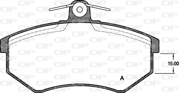 Open Parts BPA0134.00 - Bremžu uzliku kompl., Disku bremzes autodraugiem.lv