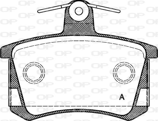 Open Parts BPA0135.40 - Bremžu uzliku kompl., Disku bremzes autodraugiem.lv