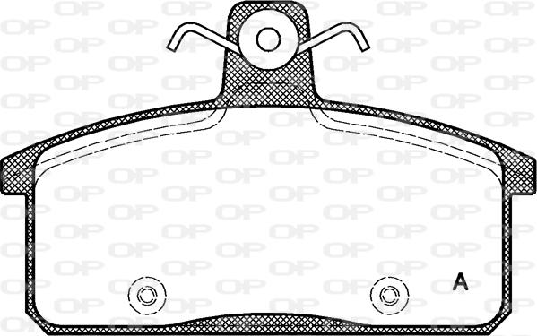 Open Parts BPA0128.50 - Bremžu uzliku kompl., Disku bremzes autodraugiem.lv