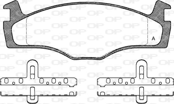 Open Parts BPA0171.00 - Bremžu uzliku kompl., Disku bremzes autodraugiem.lv