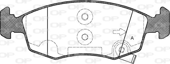 Open Parts BPA0172.50 - Bremžu uzliku kompl., Disku bremzes autodraugiem.lv