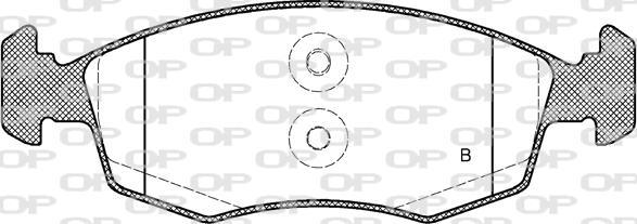 Open Parts BPA0172.52 - Bremžu uzliku kompl., Disku bremzes autodraugiem.lv