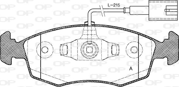 Open Parts BPA0172.52 - Bremžu uzliku kompl., Disku bremzes autodraugiem.lv