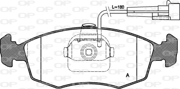 Open Parts BPA0172.12 - Bremžu uzliku kompl., Disku bremzes autodraugiem.lv