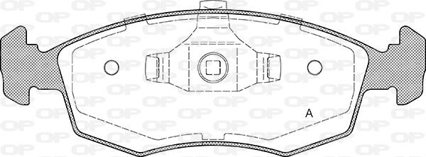 Open Parts BPA0172.34 - Bremžu uzliku kompl., Disku bremzes autodraugiem.lv