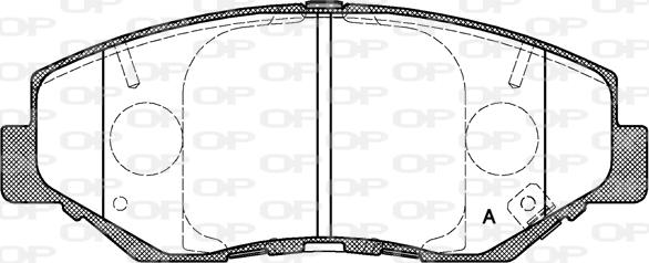 Open Parts BPA0899.00 - Bremžu uzliku kompl., Disku bremzes autodraugiem.lv