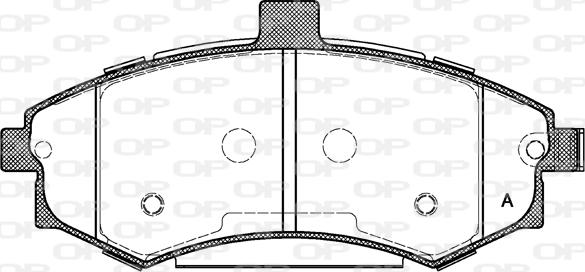 Open Parts BPA0893.02 - Bremžu uzliku kompl., Disku bremzes autodraugiem.lv