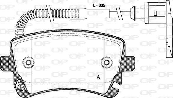 Open Parts BPA0897.02 - Bremžu uzliku kompl., Disku bremzes autodraugiem.lv