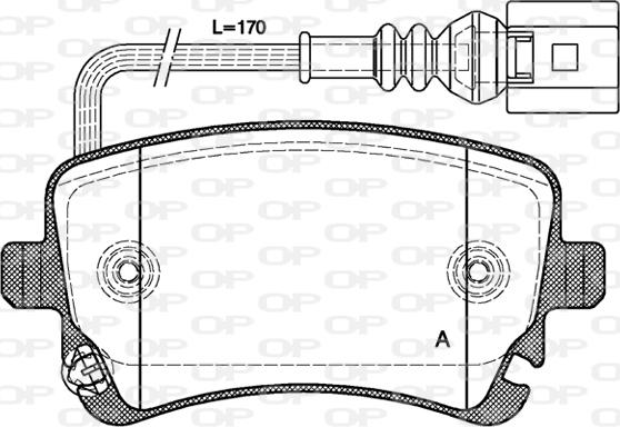 Open Parts BPA0897.11 - Bremžu uzliku kompl., Disku bremzes autodraugiem.lv