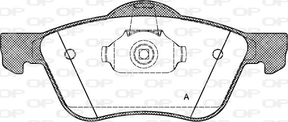 Open Parts BPA0844.00 - Bremžu uzliku kompl., Disku bremzes autodraugiem.lv