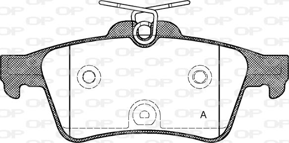 Open Parts BPA0842.40 - Bremžu uzliku kompl., Disku bremzes autodraugiem.lv