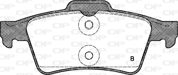 Open Parts BPA0842.00 - Bremžu uzliku kompl., Disku bremzes autodraugiem.lv