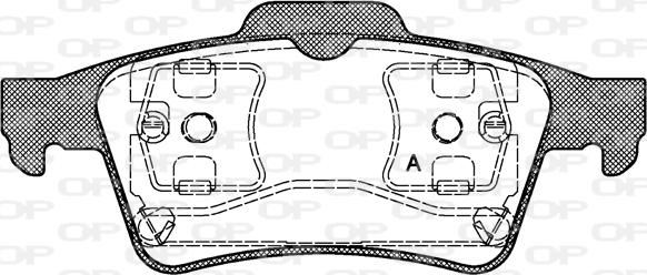 Open Parts BPA0842.00 - Bremžu uzliku kompl., Disku bremzes autodraugiem.lv