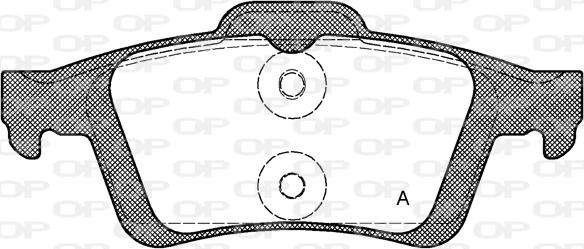 Open Parts BPA0842.30 - Bremžu uzliku kompl., Disku bremzes autodraugiem.lv