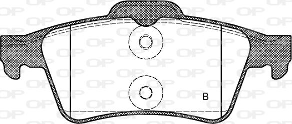 Open Parts BPA0842.20 - Bremžu uzliku kompl., Disku bremzes autodraugiem.lv