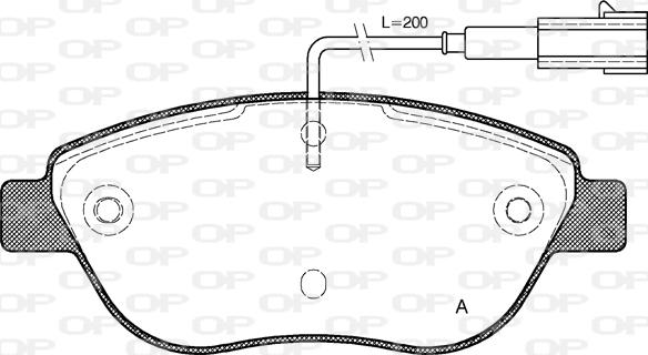 Open Parts BPA0859.01 - Bremžu uzliku kompl., Disku bremzes autodraugiem.lv