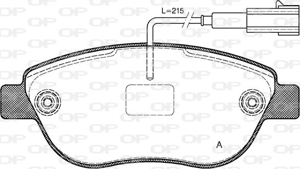 Open Parts BPA0859.11 - Bremžu uzliku kompl., Disku bremzes autodraugiem.lv