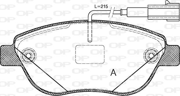 Open Parts BPA0859.12 - Bremžu uzliku kompl., Disku bremzes autodraugiem.lv
