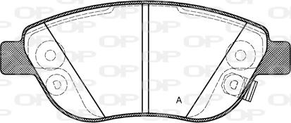 Open Parts BPA0859.32 - Bremžu uzliku kompl., Disku bremzes autodraugiem.lv