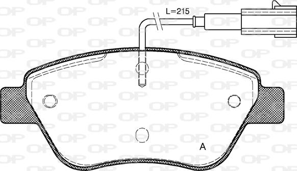 Open Parts BPA0858.01 - Bremžu uzliku kompl., Disku bremzes autodraugiem.lv