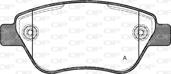 Open Parts BPA0858.30 - Bremžu uzliku kompl., Disku bremzes autodraugiem.lv