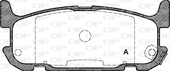 Open Parts BPA0853.12 - Bremžu uzliku kompl., Disku bremzes autodraugiem.lv