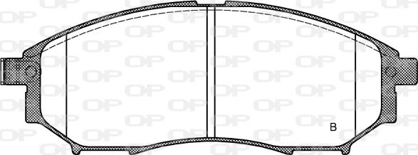 Open Parts BPA0852.14 - Bremžu uzliku kompl., Disku bremzes autodraugiem.lv