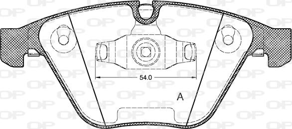 Open Parts BPA0857.10 - Bremžu uzliku kompl., Disku bremzes autodraugiem.lv