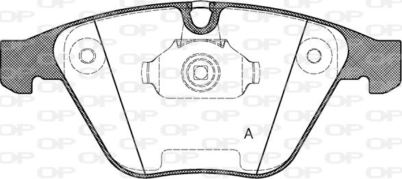 Open Parts BPA0857.30 - Bremžu uzliku kompl., Disku bremzes autodraugiem.lv