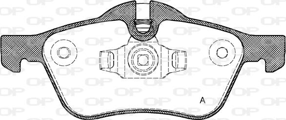 Open Parts BPA0864.00 - Bremžu uzliku kompl., Disku bremzes autodraugiem.lv