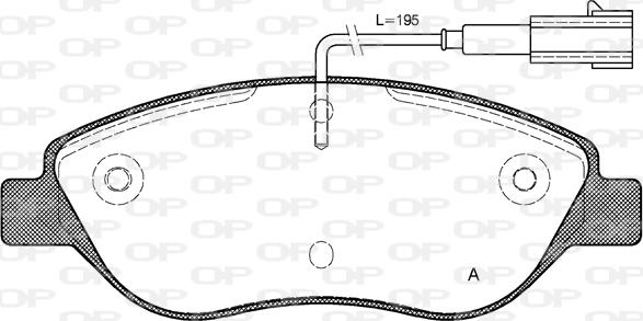 Open Parts BPA0860.01 - Bremžu uzliku kompl., Disku bremzes autodraugiem.lv