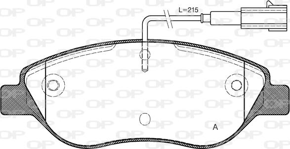 Open Parts BPA0860.02 - Bremžu uzliku kompl., Disku bremzes autodraugiem.lv