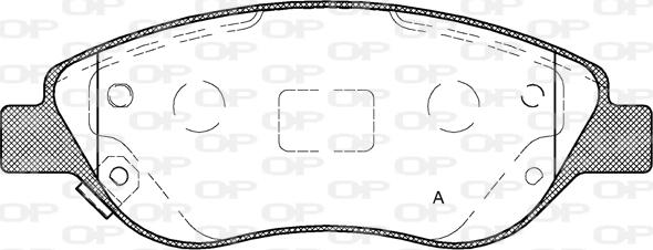 Open Parts BPA0860.12 - Bremžu uzliku kompl., Disku bremzes autodraugiem.lv