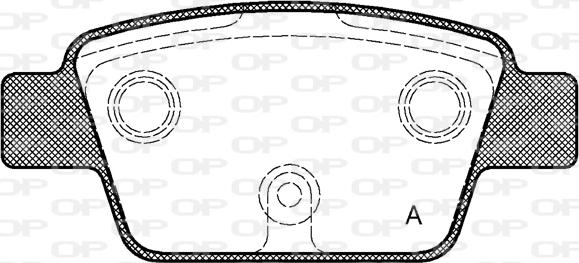 Open Parts BPA0861.00 - Bremžu uzliku kompl., Disku bremzes autodraugiem.lv