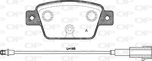 Open Parts BPA0861.12 - Bremžu uzliku kompl., Disku bremzes autodraugiem.lv