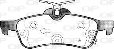 Open Parts BPA0862.12 - Bremžu uzliku kompl., Disku bremzes autodraugiem.lv