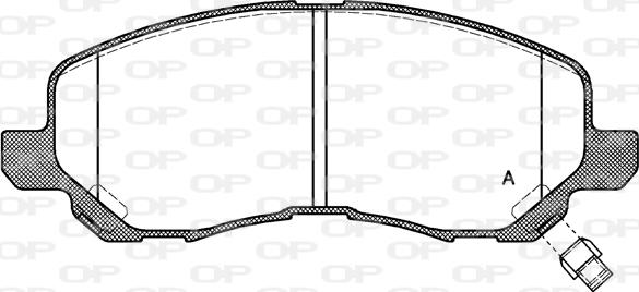 Open Parts BPA0804.12 - Bremžu uzliku kompl., Disku bremzes autodraugiem.lv