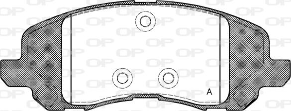 Open Parts BPA0804.20 - Bremžu uzliku kompl., Disku bremzes autodraugiem.lv