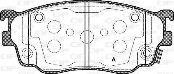 Open Parts BPA0800.12 - Bremžu uzliku kompl., Disku bremzes autodraugiem.lv