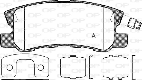 Open Parts BPA0803.12 - Bremžu uzliku kompl., Disku bremzes autodraugiem.lv