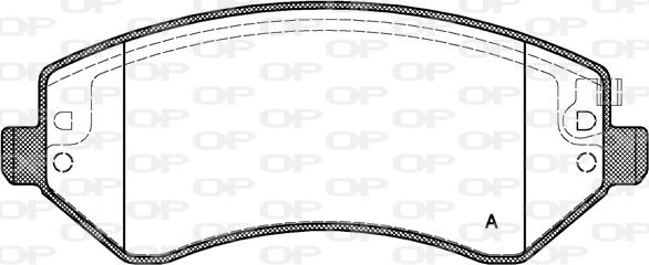 Open Parts BPA0807.02 - Bremžu uzliku kompl., Disku bremzes autodraugiem.lv