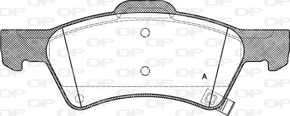 Open Parts BPA0810.02 - Bremžu uzliku kompl., Disku bremzes autodraugiem.lv