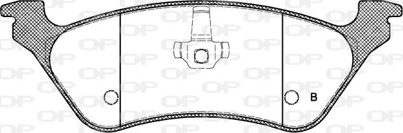 Open Parts BPA0811.00 - Bremžu uzliku kompl., Disku bremzes autodraugiem.lv