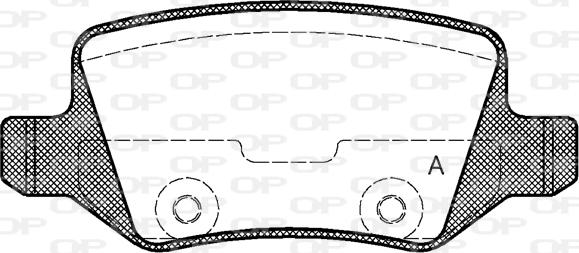 Open Parts BPA0818.00 - Bremžu uzliku kompl., Disku bremzes autodraugiem.lv