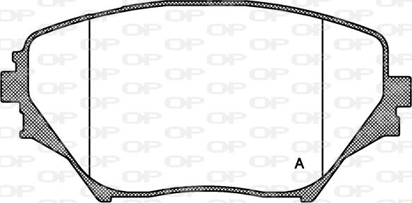 Open Parts BPA0813.00 - Bremžu uzliku kompl., Disku bremzes autodraugiem.lv