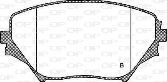 Open Parts BPA0813.00 - Bremžu uzliku kompl., Disku bremzes autodraugiem.lv