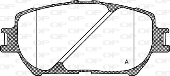 Open Parts BPA0884.00 - Bremžu uzliku kompl., Disku bremzes autodraugiem.lv