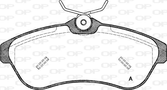 Open Parts BPA0880.00 - Bremžu uzliku kompl., Disku bremzes autodraugiem.lv