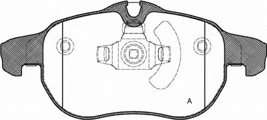 Open Parts BPA0888.40 - Bremžu uzliku kompl., Disku bremzes autodraugiem.lv